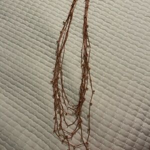 Premier Designs Multi-Strand Rose Gold Beaded Necklace - Women Jewelry